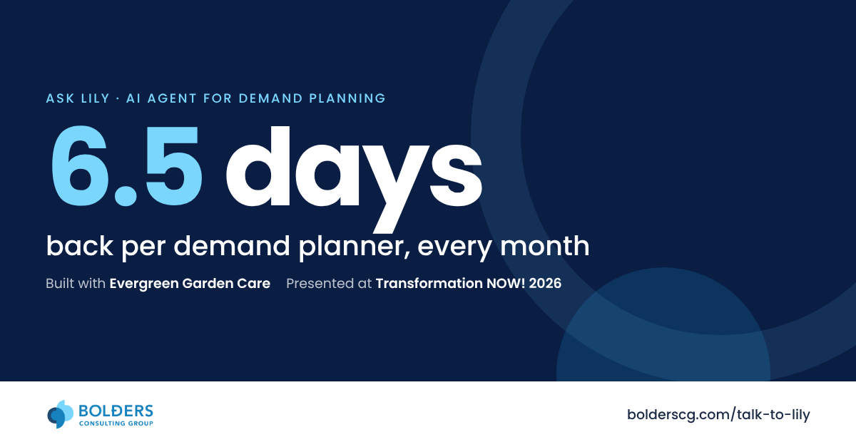 Ask Lily: how Evergreen Garden Care gave its demand planners 6.5 days a month back